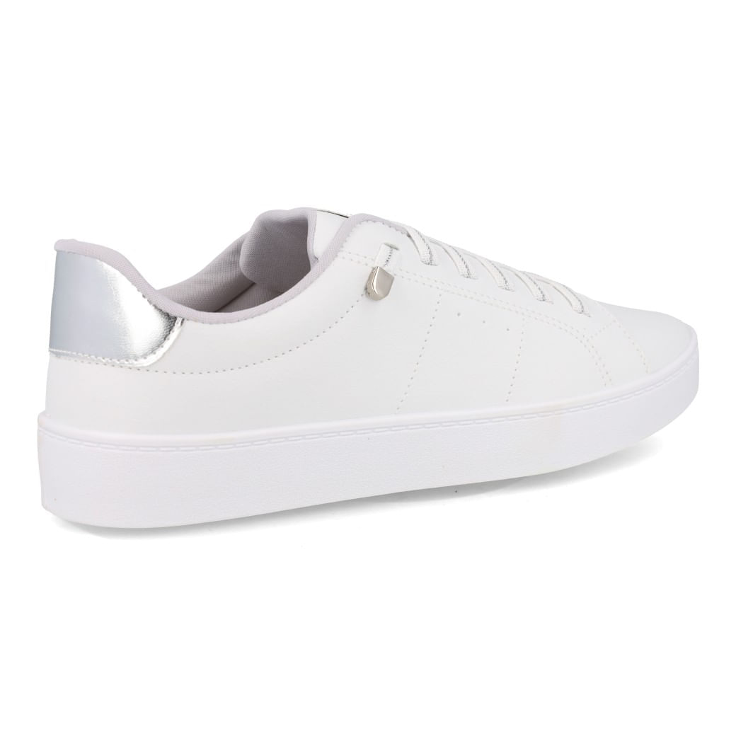 M Shuz Tenis Casual 10189MS Branco-Prata Sint_6__